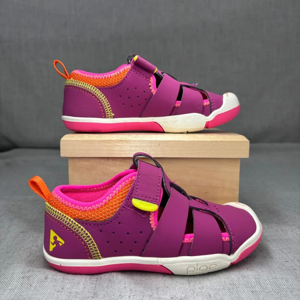 PLAE Sam 2.0 Sandals Fuchsia Pink Orange Fisherman Active Water Shoes Size 10.5
